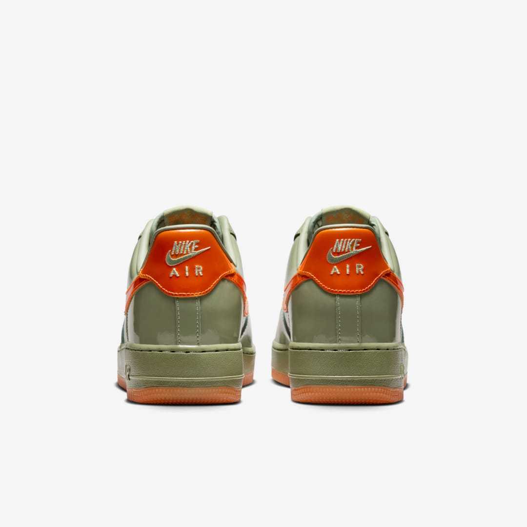Nike air force 1 '07 premium low oil green safety orange